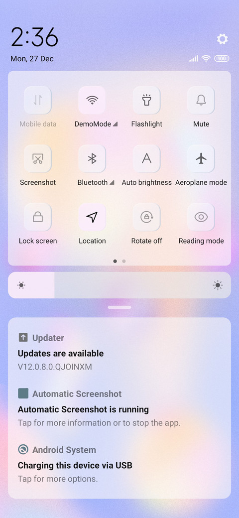 Glass frosted screenshot