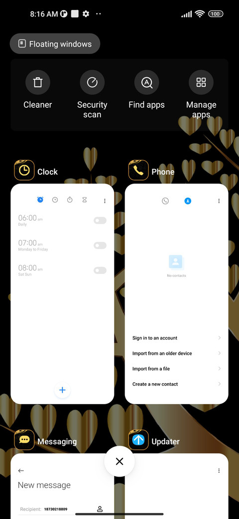 Luxury floral screenshot