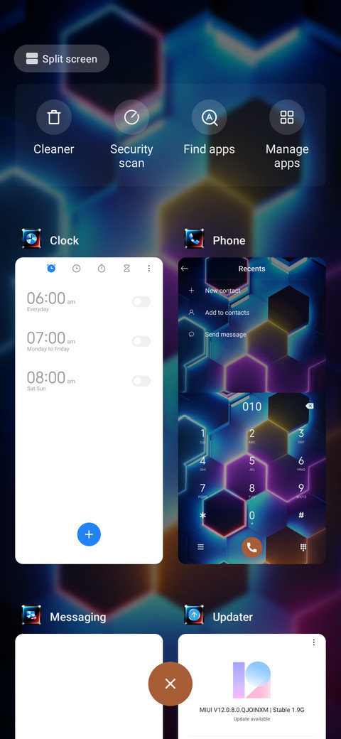 Neon space screenshot