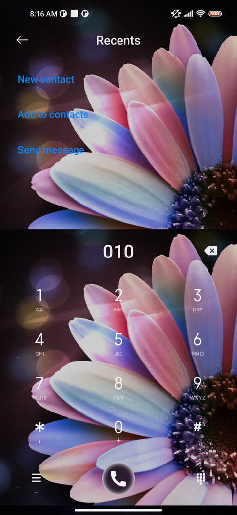 Pink purple flower screenshot