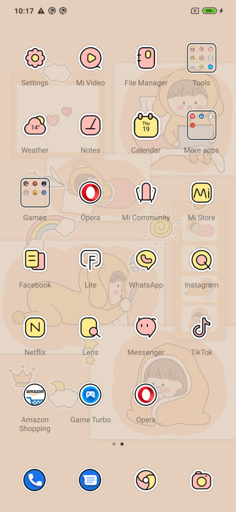 Mobile control screenshot