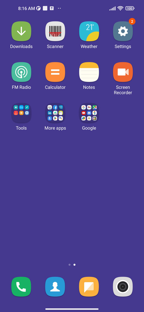 I purple screenshot