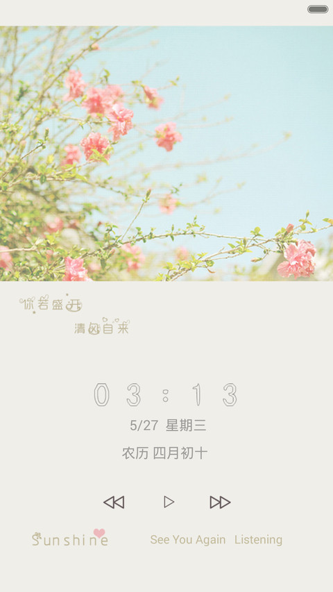 Sunshine（动态锁屏+全图标+自由桌面） screenshot