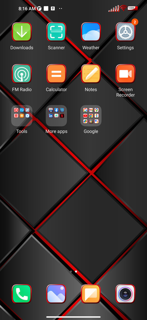 Red-Black Geometry screenshot