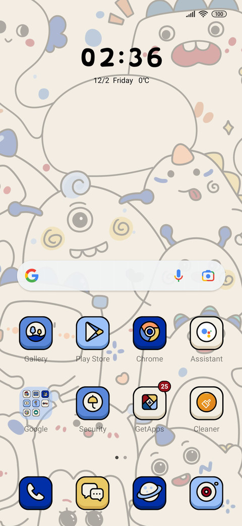Klein blue monster screenshot