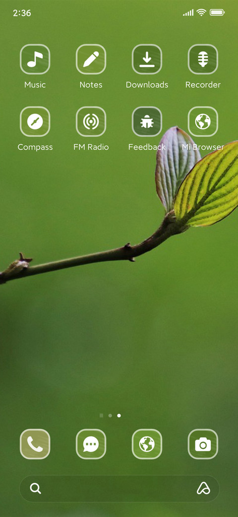 Leaf screenshot