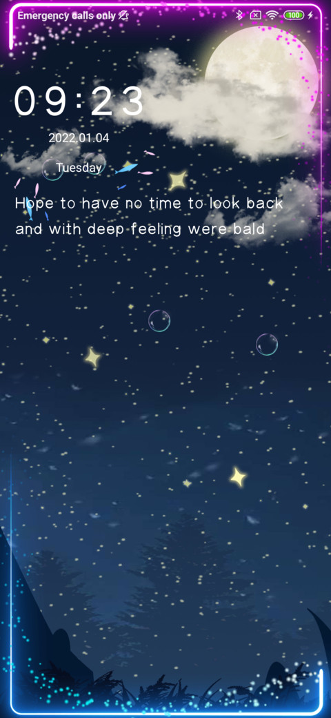 Cool starry sky screenshot