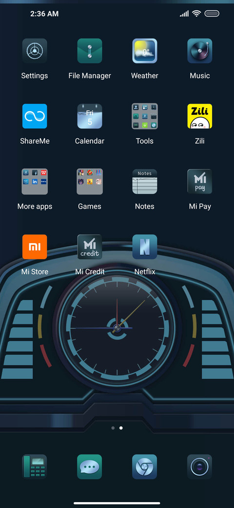 Car panel screenshot