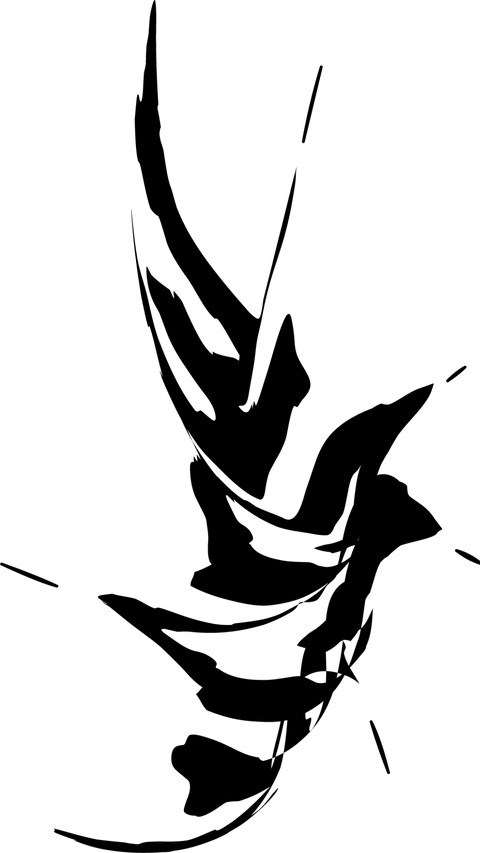 Abstract modern art black and white screenshot