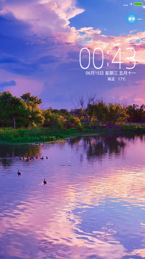 夕阳湖畔鸭中游 screenshot