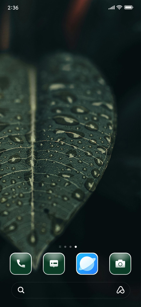 Droplets on Leaf screenshot