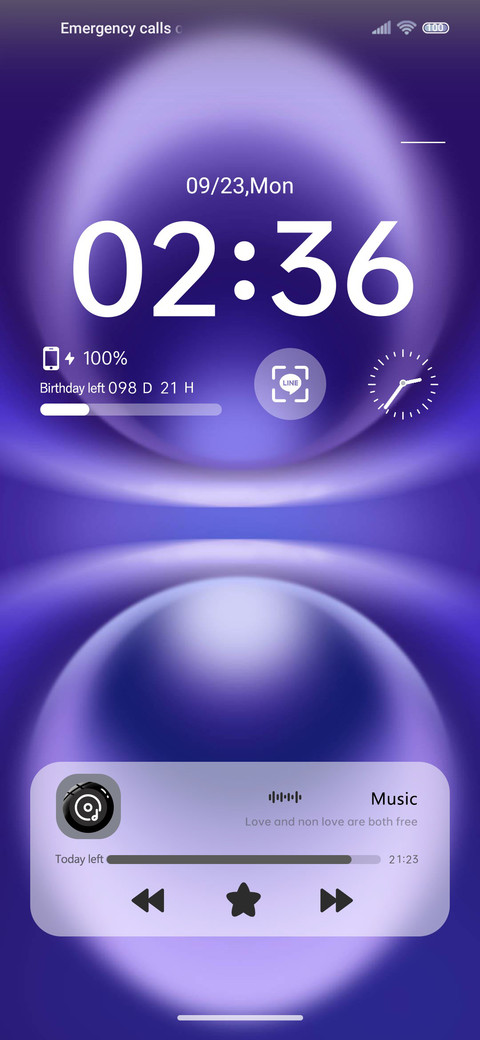 Purple light screenshot
