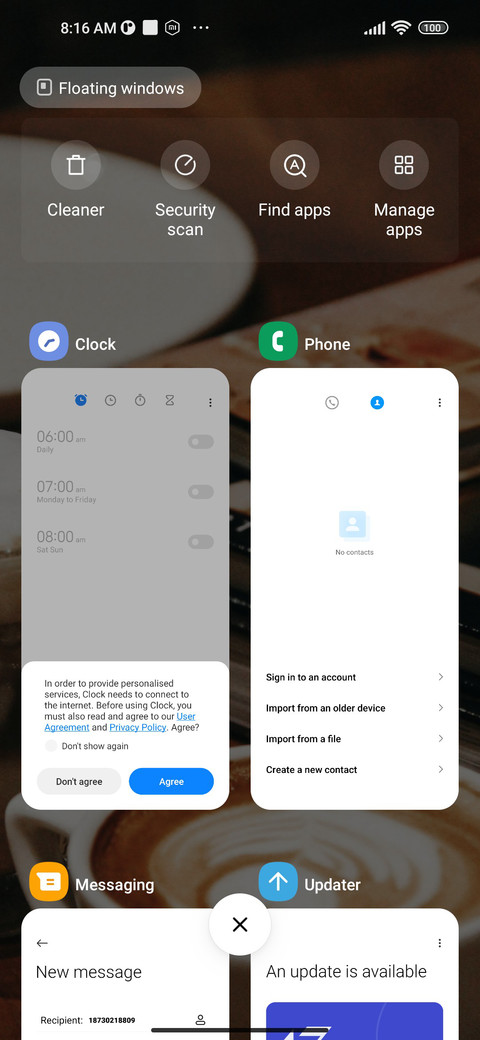 coffee screenshot