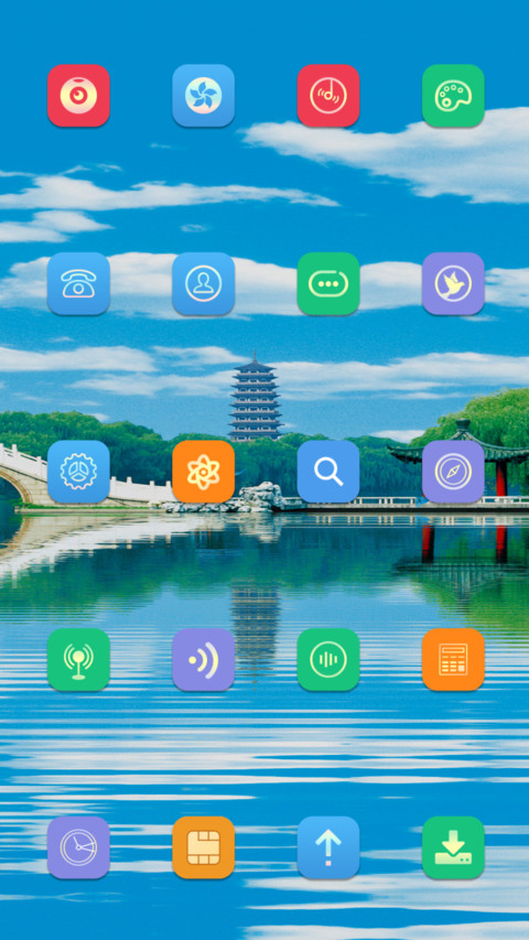 流动水波 护眼江南 screenshot