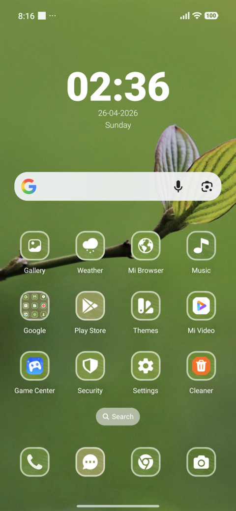 Leaf screenshot