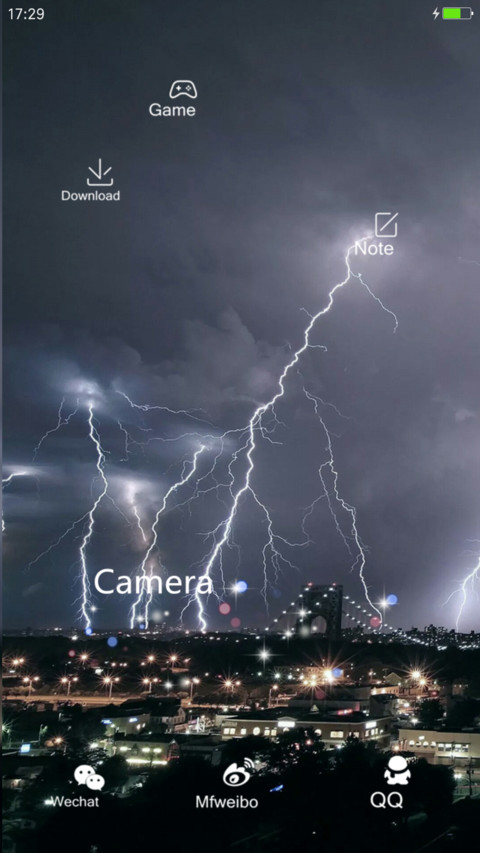 暴雨闪电 screenshot