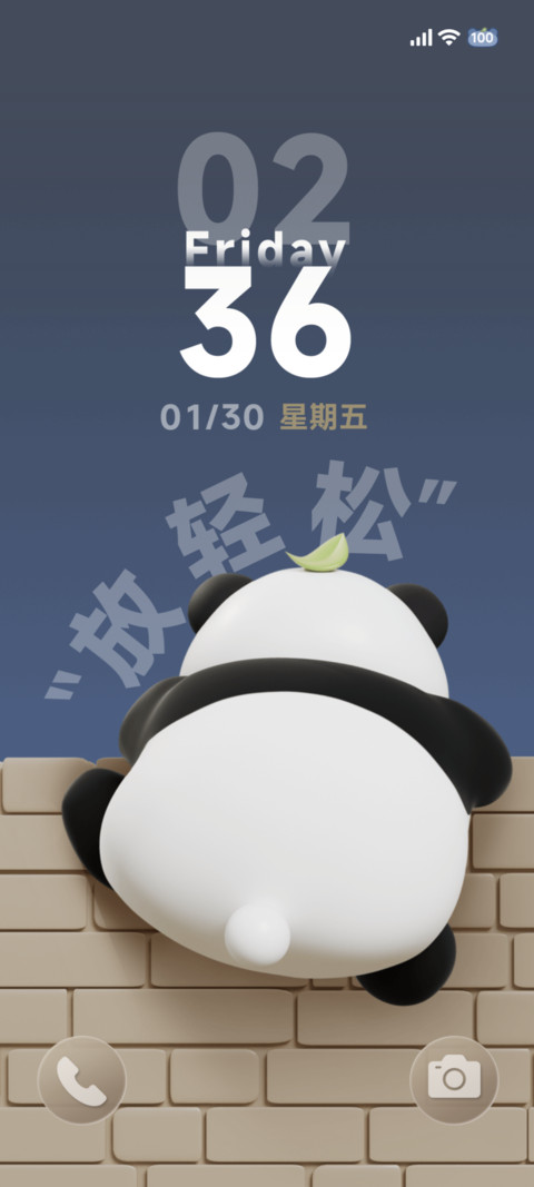 3D佛系熊猫时间感知 screenshot