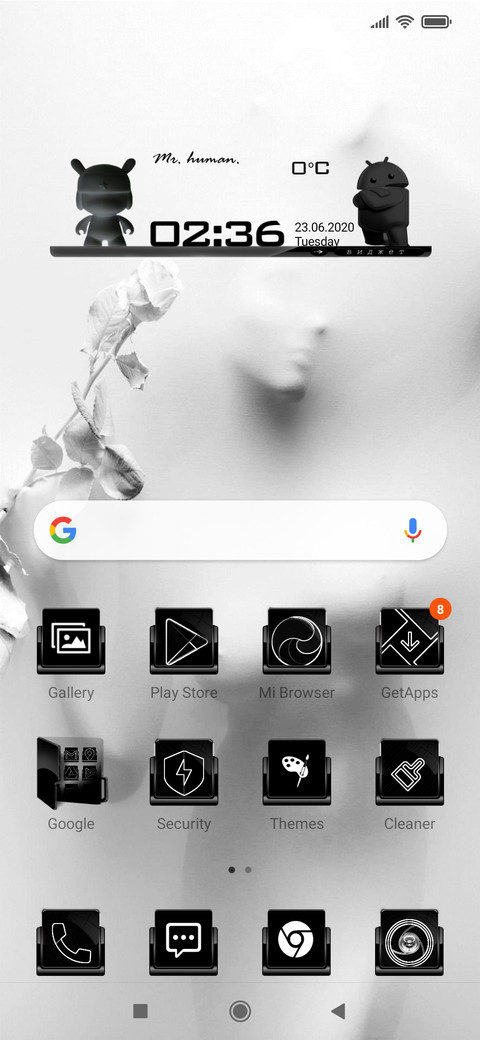 white theme screenshot