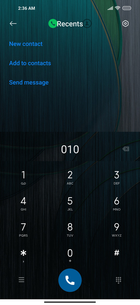 Imprint screenshot