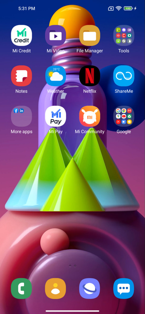 Samsung screenshot