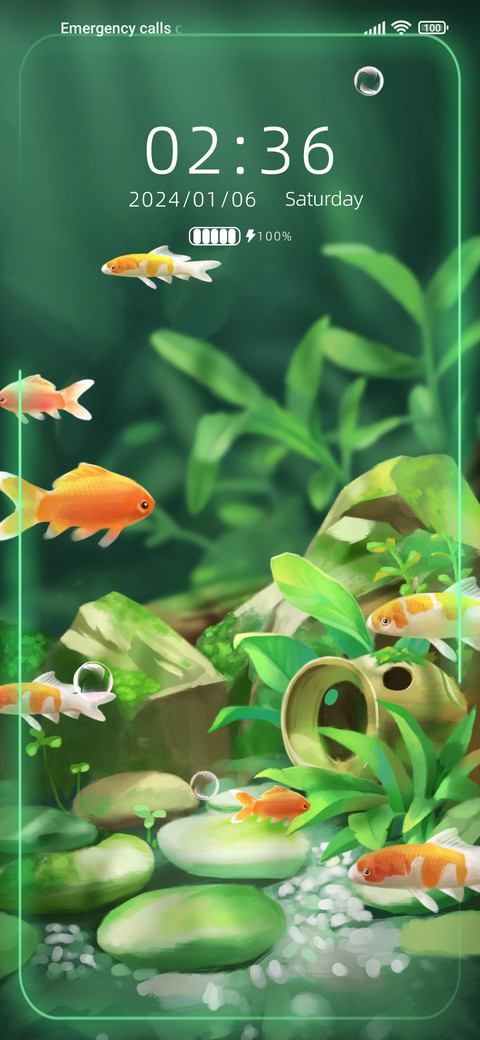 Swimming fish screenshot