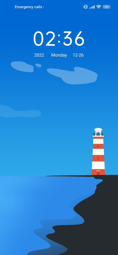 Blue sky seaside screenshot