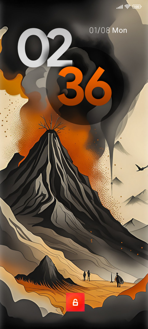 volcano painting screenshot