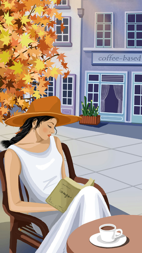 Elegant Lady Reading Book Outdoors screenshot