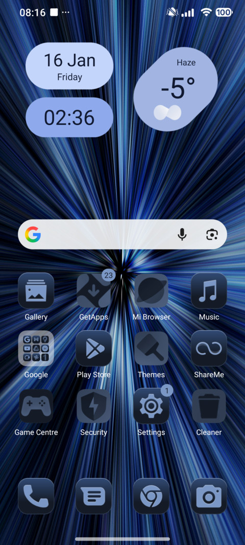 Pure Blue screenshot