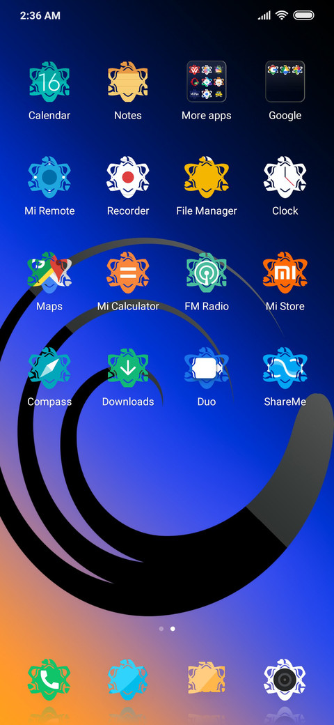 Round Neon_DWM3 screenshot
