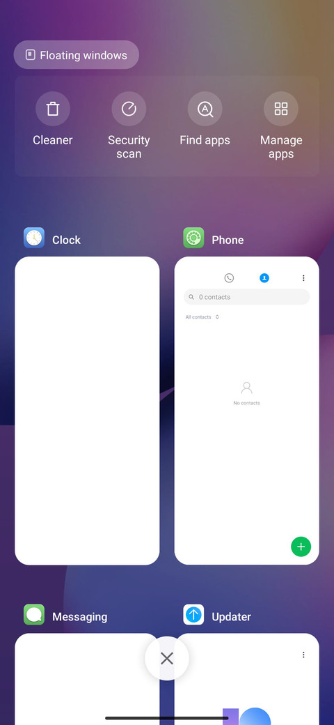 Colored balls screenshot