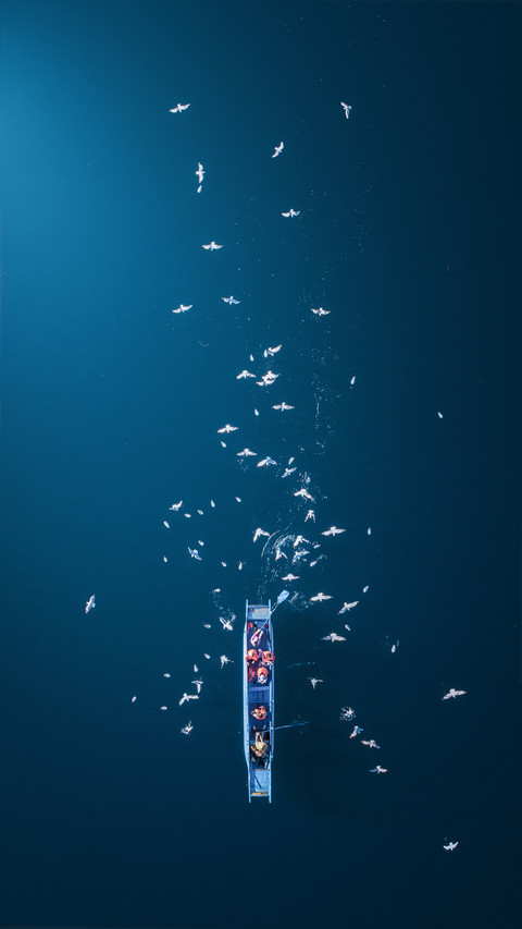 Salvage the starry river in the pure deep blue screenshot