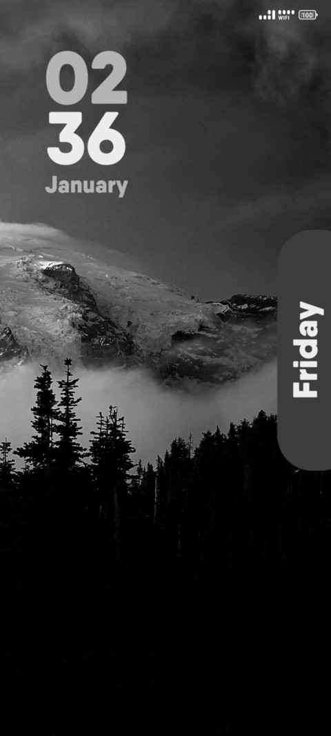 Grayscale Mountain screenshot