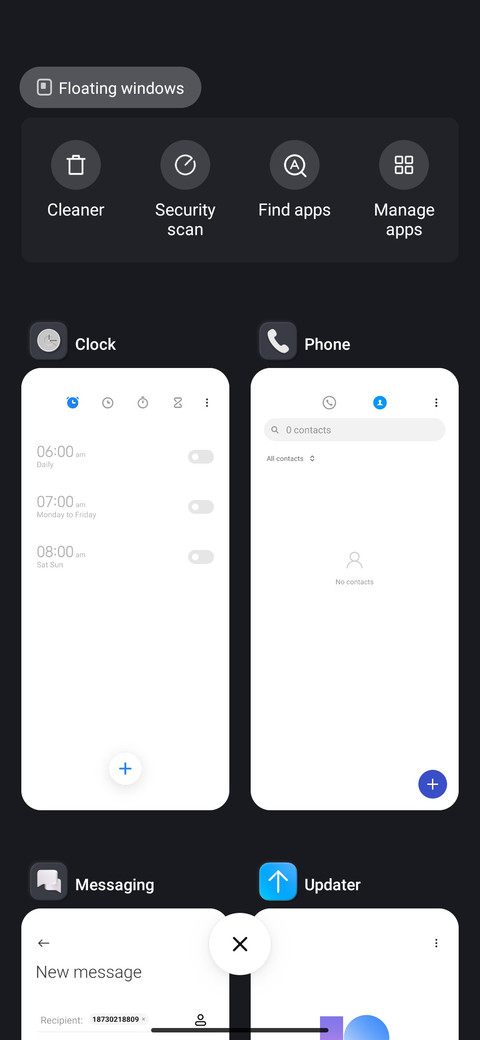 Gloomy UI screenshot