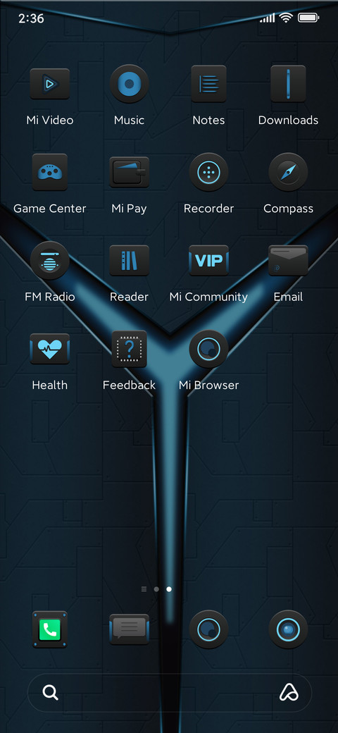 Mechanical blue screenshot