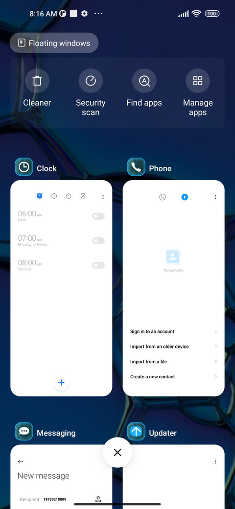 abstract contrast screenshot