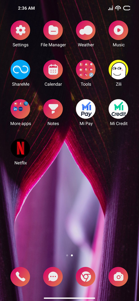 Purple screenshot