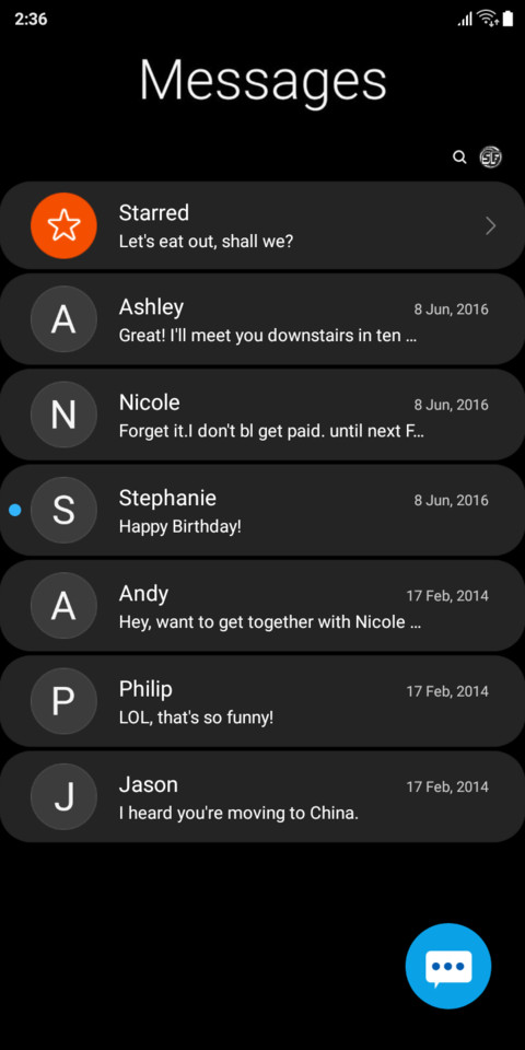 One UI DARK_DWM19 screenshot