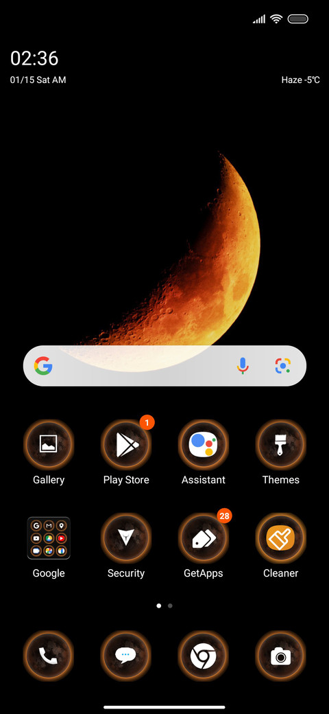 Moon to screenshot