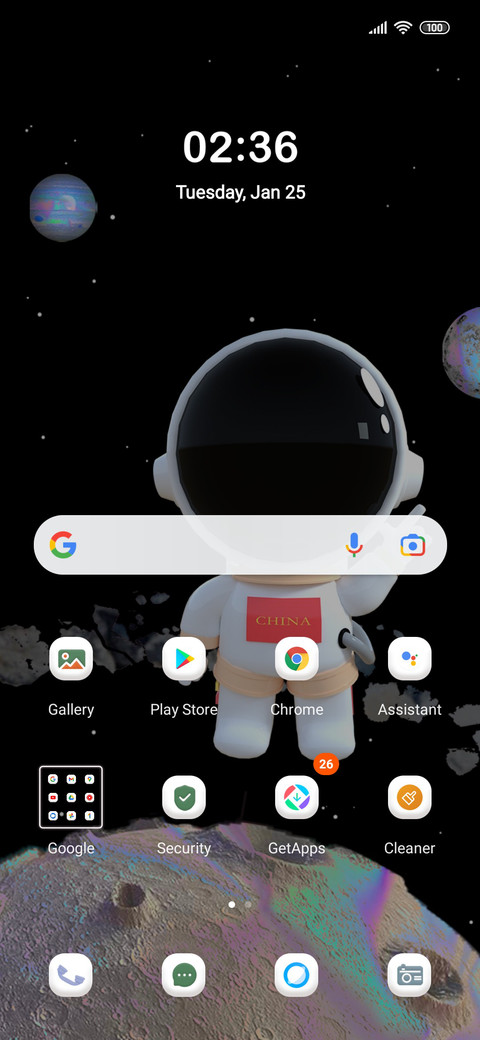 3D astronauts screenshot