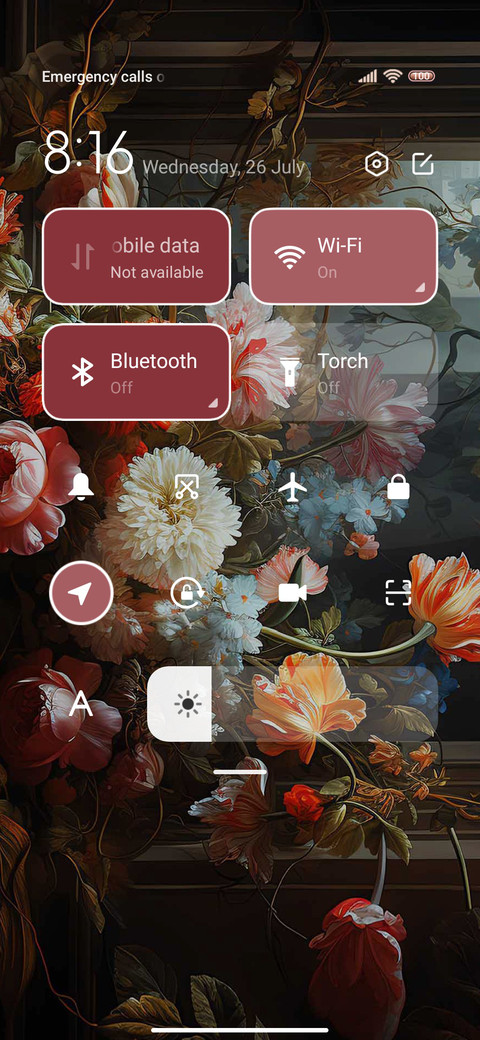 Retro flowers screenshot