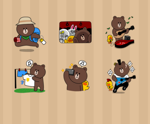 line friends 布朗熊 screenshot