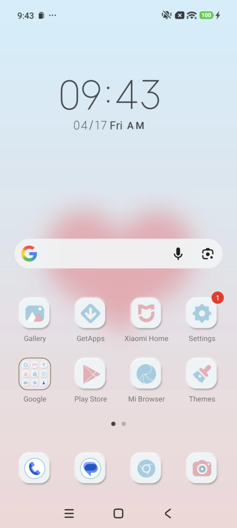 Pink Blue Minimal screenshot