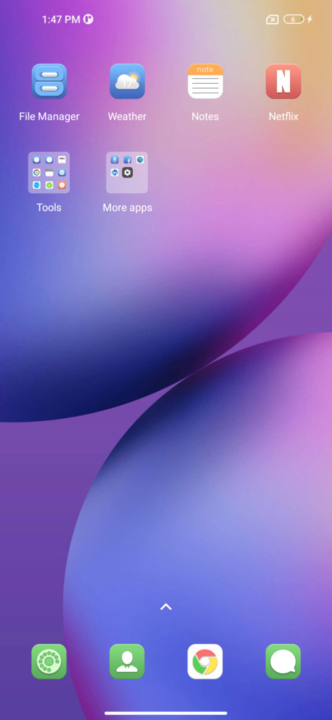 Colored balls screenshot