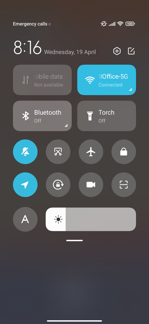 Plain color block screenshot