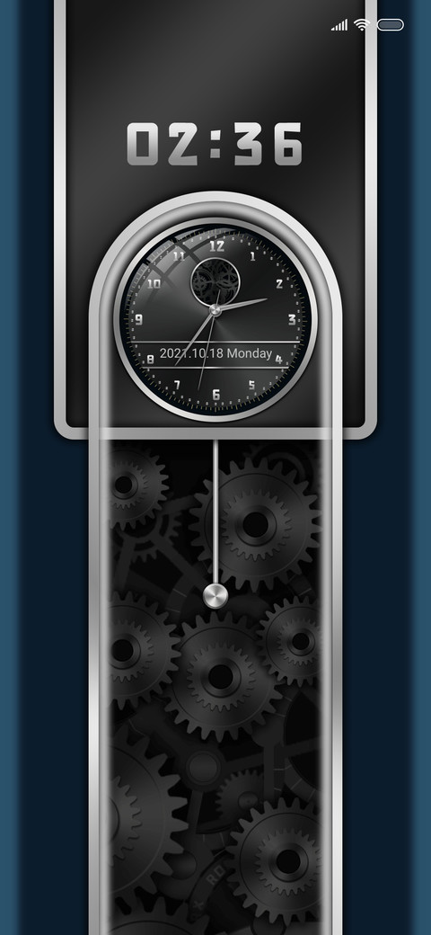 Silver clock screenshot