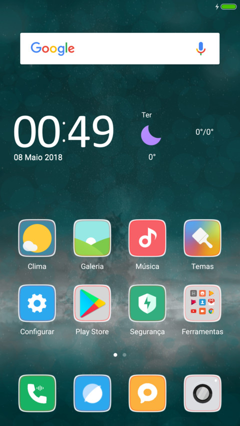Teal UI met U screenshot