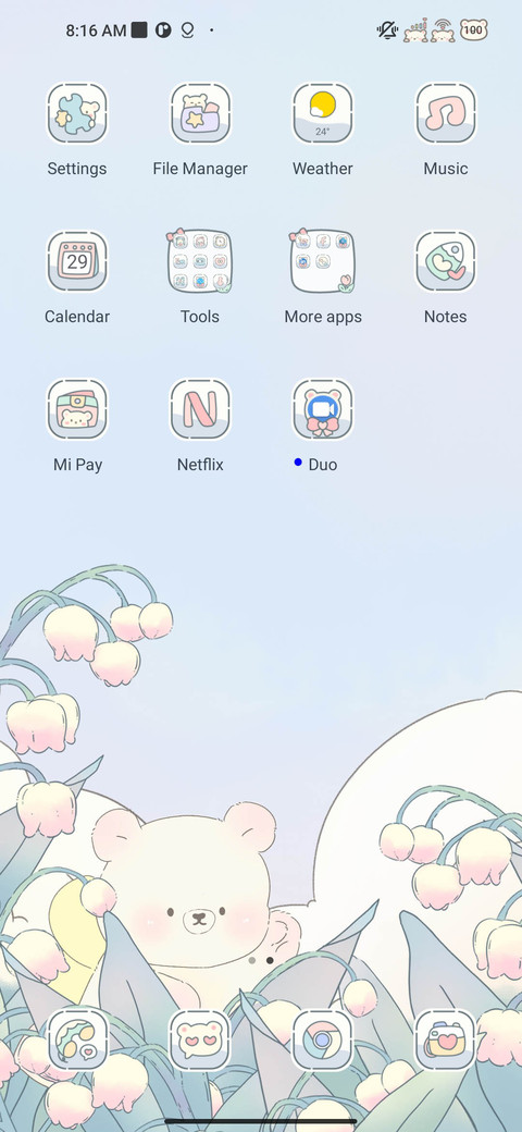 Bear and flower screenshot