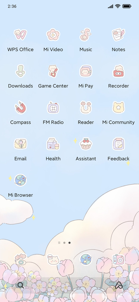 Cats and tulips screenshot