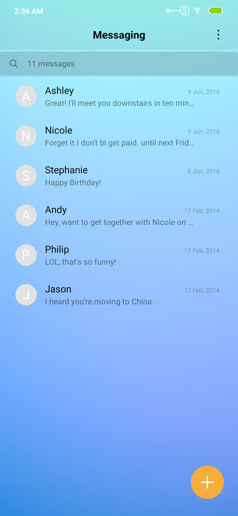 Morning screenshot